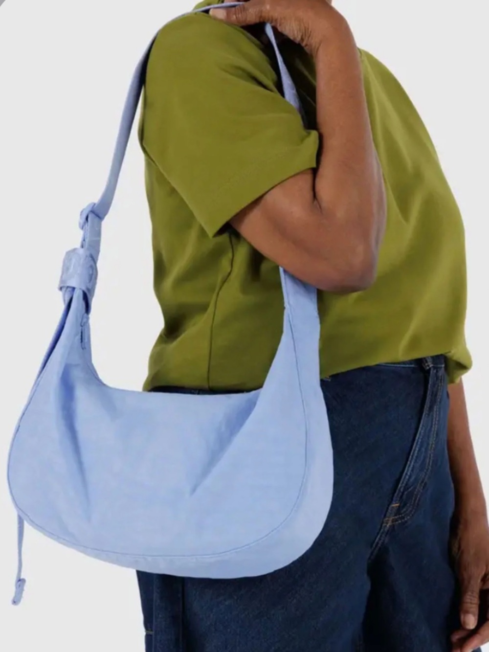 nwot baggu medium crescent - french blue - Picture 2 of 4